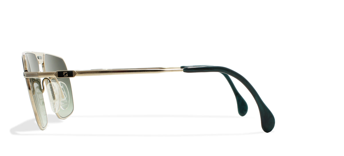 Zeiss 5971 4200 Rectangular Green Lens Sunglasses : Kings of Past