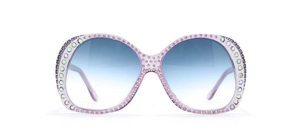 Emilio Pucci Rhinestone Logo Square Sunglasses Amazon.com: Sunglasses Emilio Pucci EP 0136 89P Shiny  main image 2